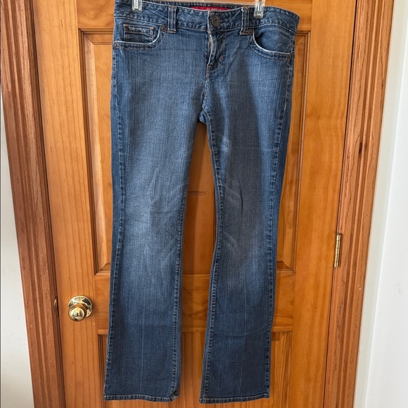 Guess DAREDEVIL Women's Classic Boot Cut Jeans in Dark Blue - Picture 1 of 6